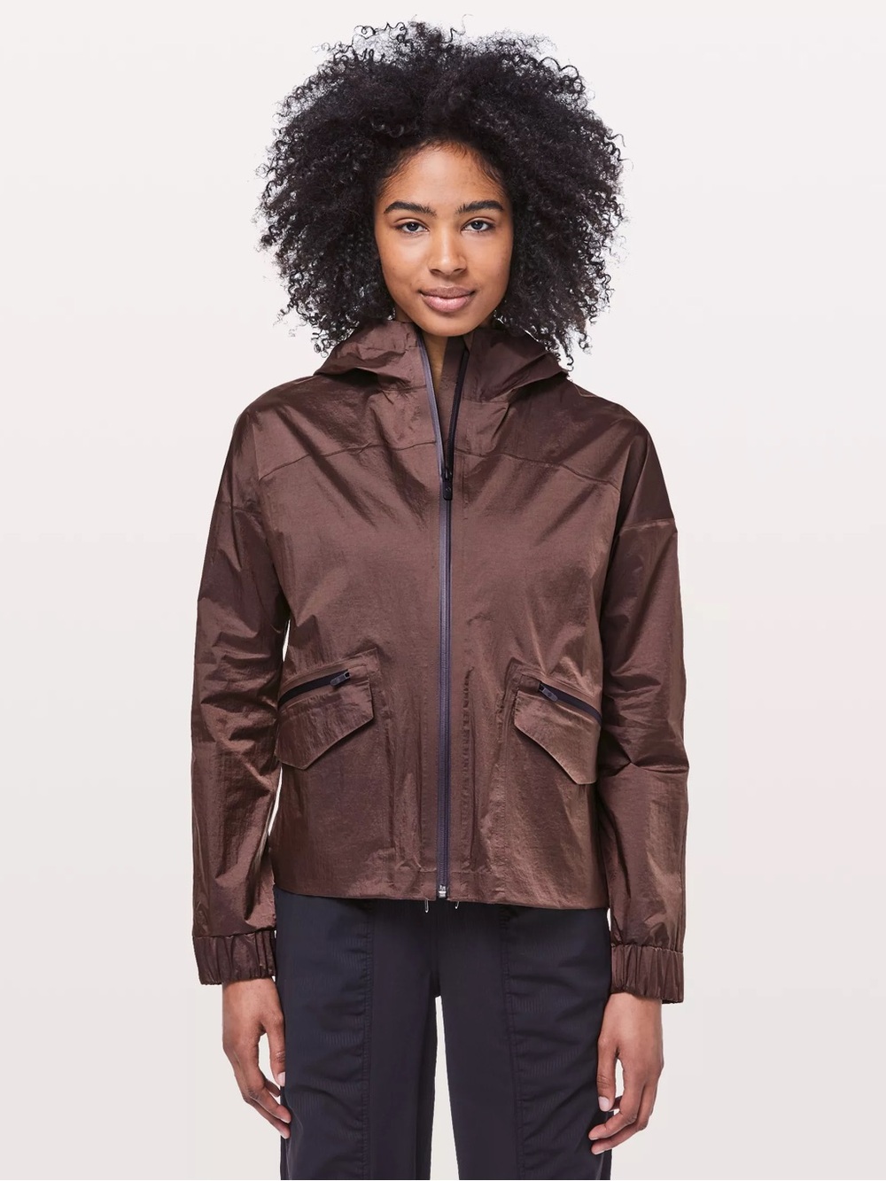 Lululemon drizzle down water proof rain jacket 4